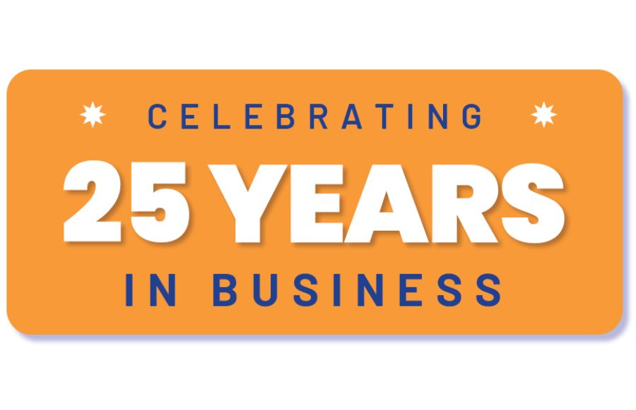 celebrating 25 years in business 2022